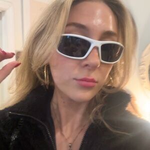 Sporty White Sunglasses!